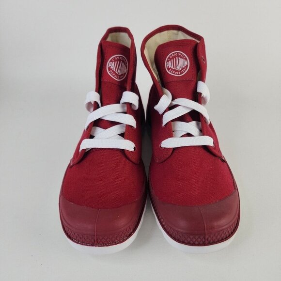 Palladium Blanc Hi 72886606 Vapor Rio Red Hiking Canva Mens Boots - Picture 3 of 11